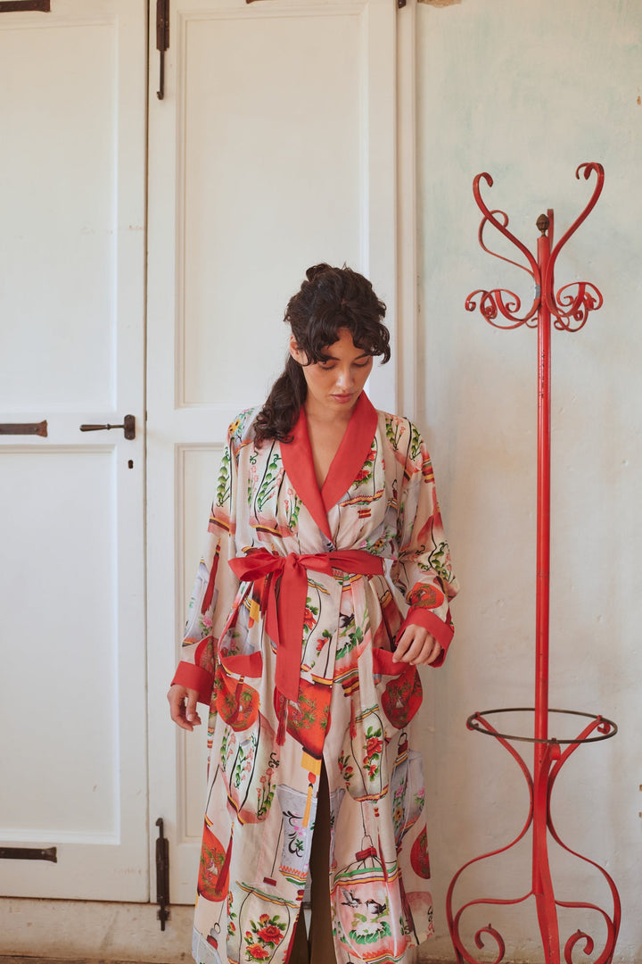 Lanterns Red Gown - One Hundred Stars