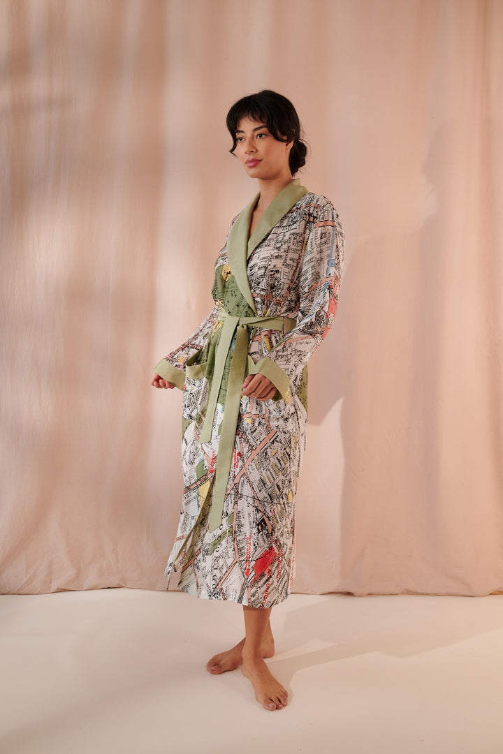 London Map Gown - One Hundred Stars