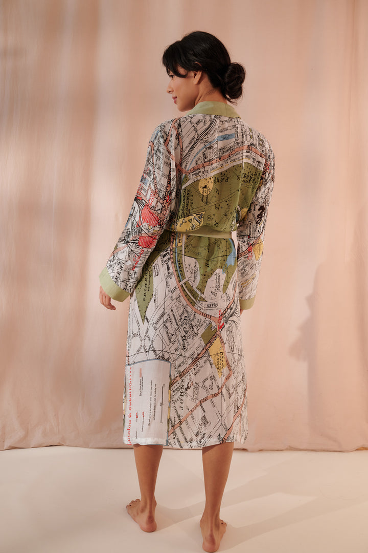 London Map Gown - One Hundred Stars