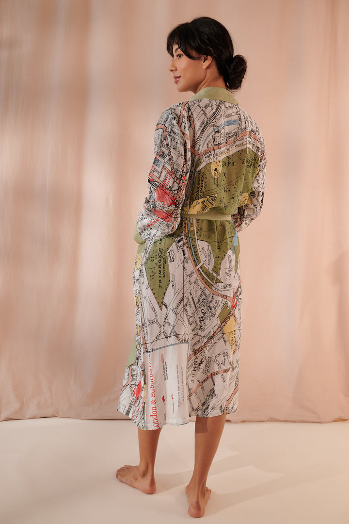 London Map Gown - One Hundred Stars