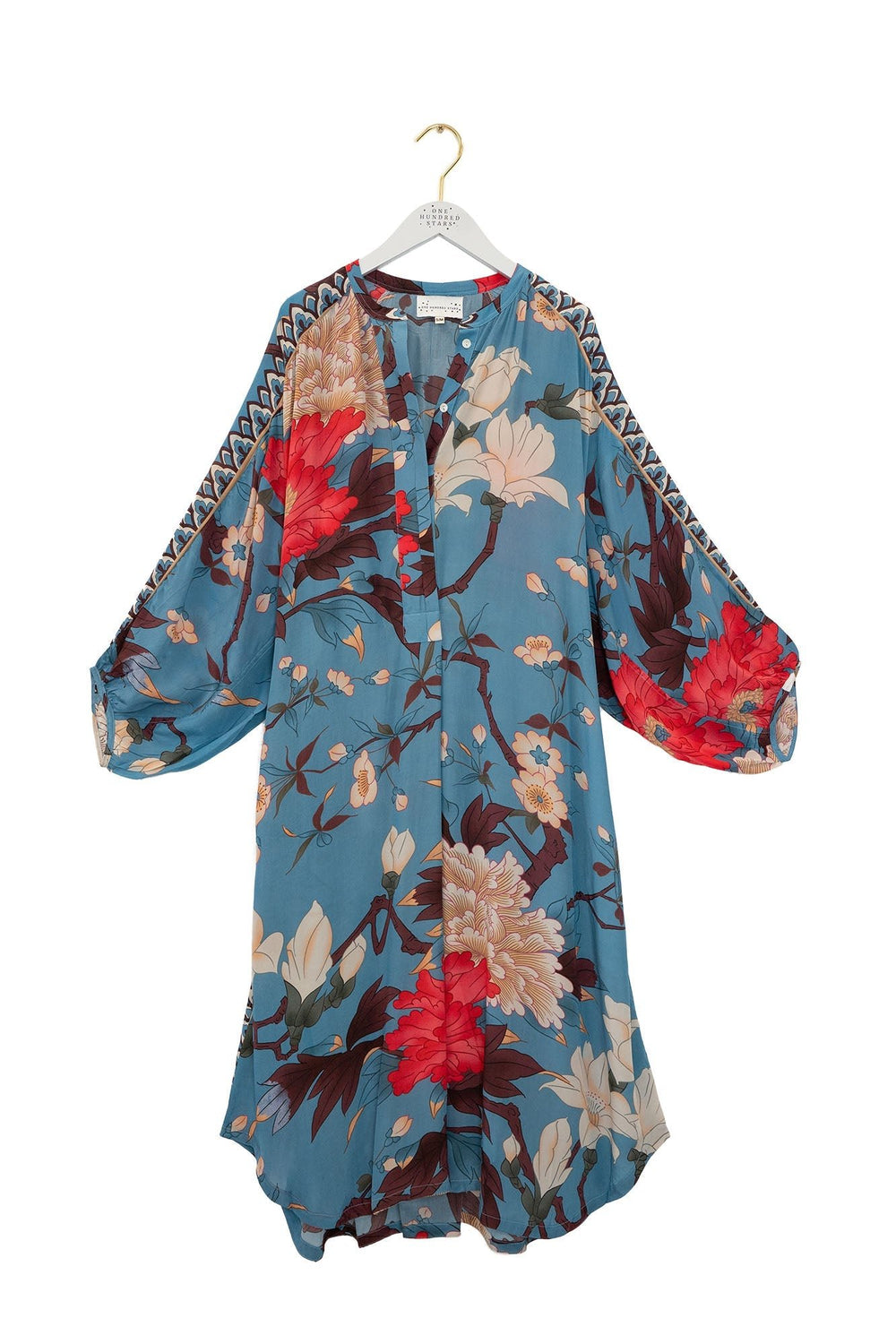 Magnolia Plates Blue Crepe Darcy Dress - One Hundred Stars