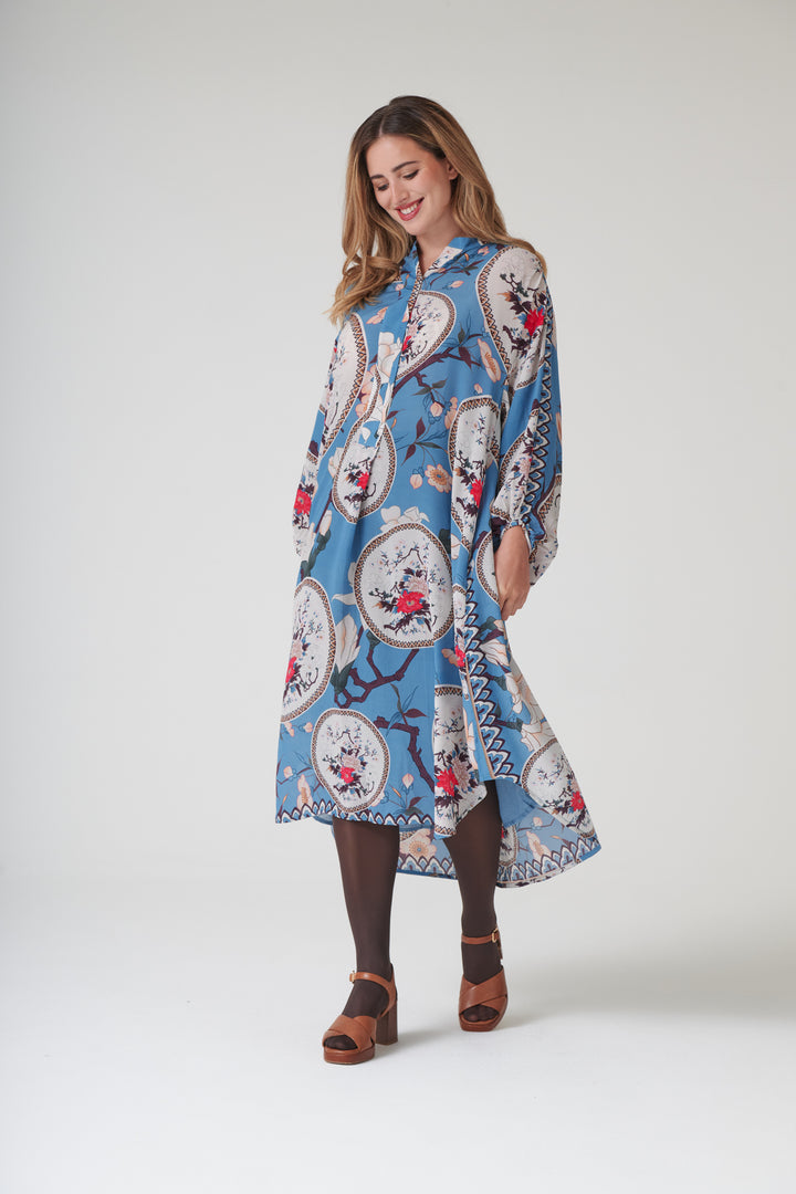 Magnolia Plates Blue Crepe Darcy Dress - One Hundred Stars