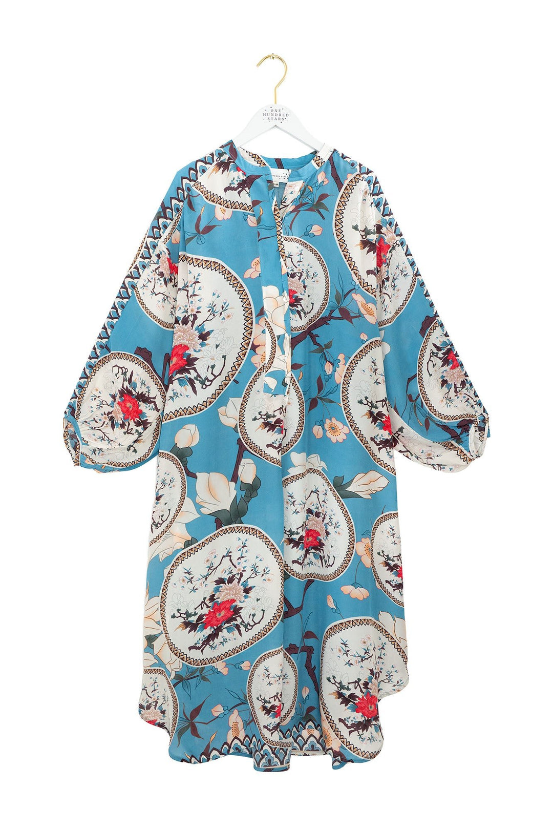 Magnolia Plates Blue Crepe Darcy Dress - One Hundred Stars