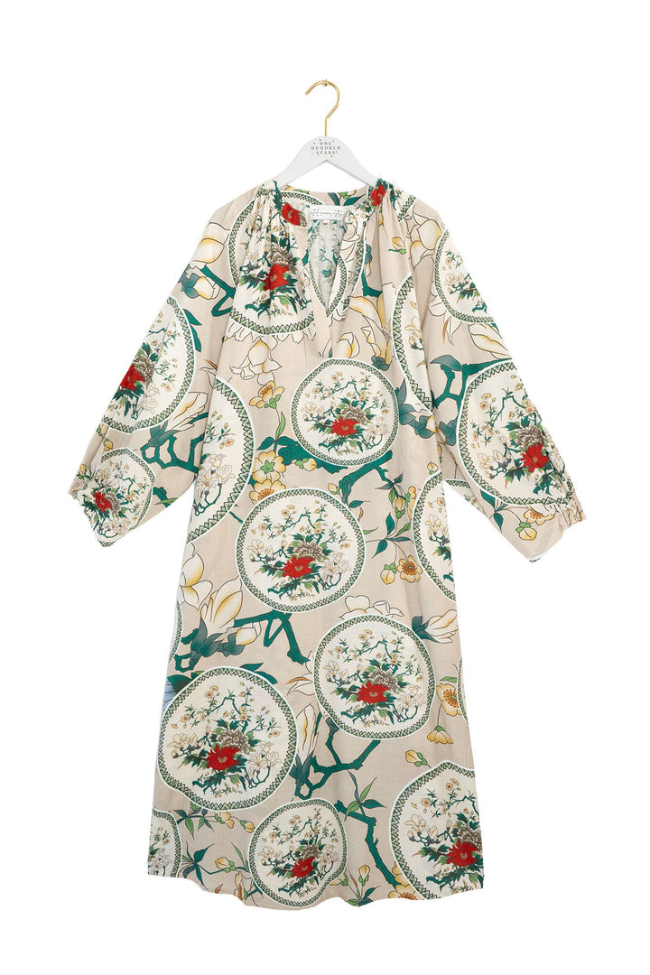 Magnolia Plates Putty Raglan Dress - One Hundred Stars