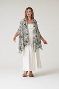 Magnolia Plates Putty Scarf