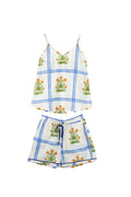 Marigold Check Ivory Cotton PJ Short Set
