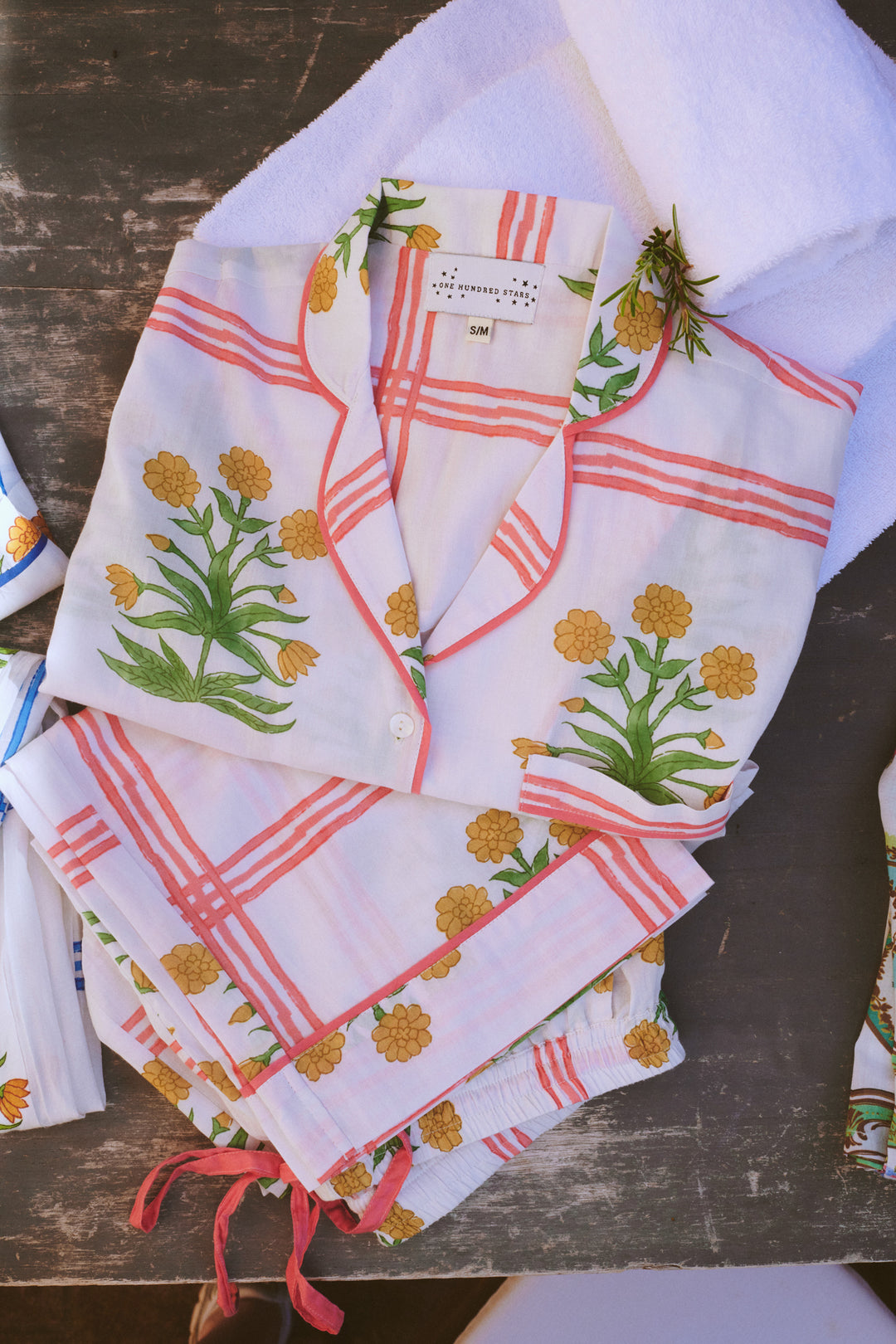 Marigold Check Pink Cotton Pyjama Set