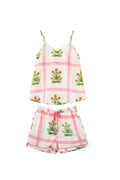 Marigold Check Pink Cotton PJ Short Set