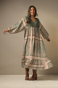 Mehndi Green Boho Dress