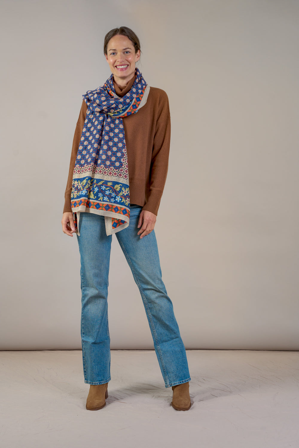 Moorish Blue Scarf - One Hundred Stars