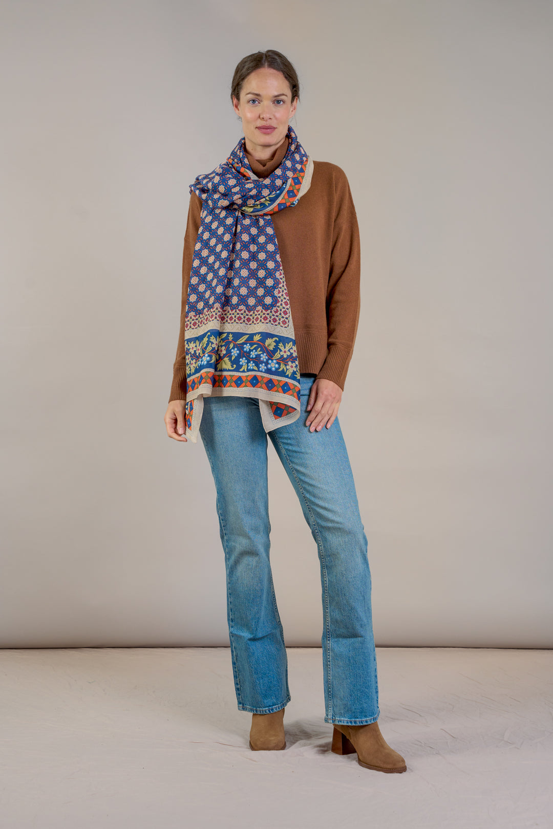 Moorish Blue Scarf - One Hundred Stars