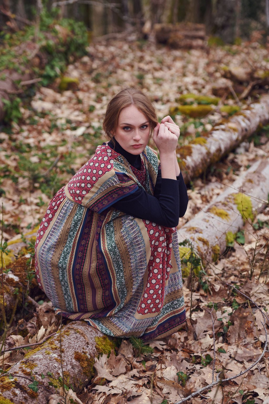 Moorish Burgundy Pleat Dress - One Hundred Stars