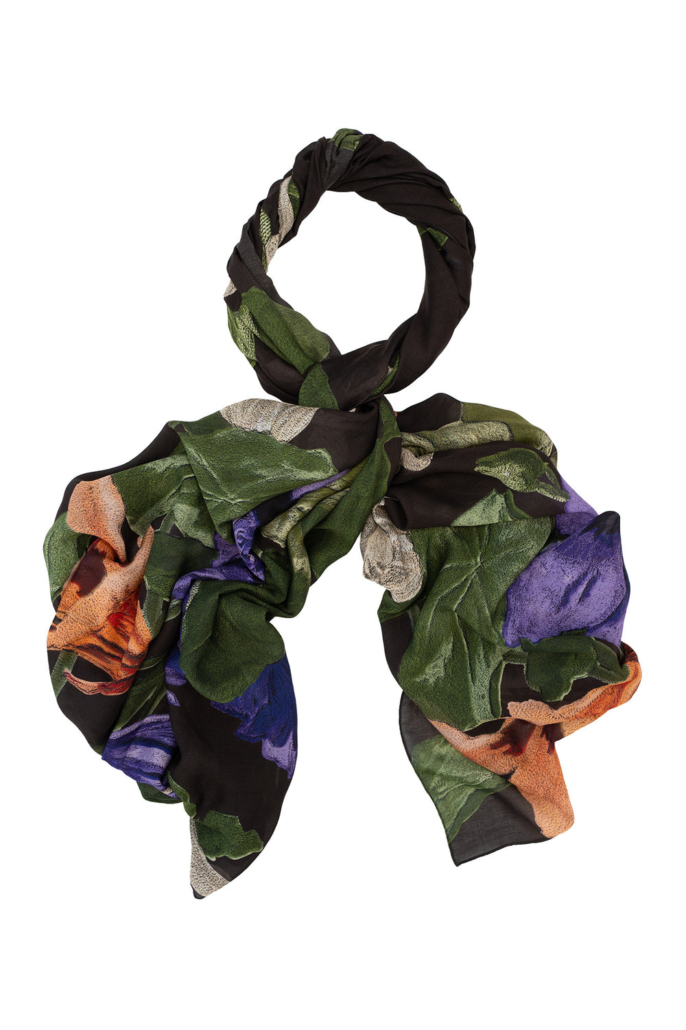 Nasturtium Black Scarf - One Hundred Stars