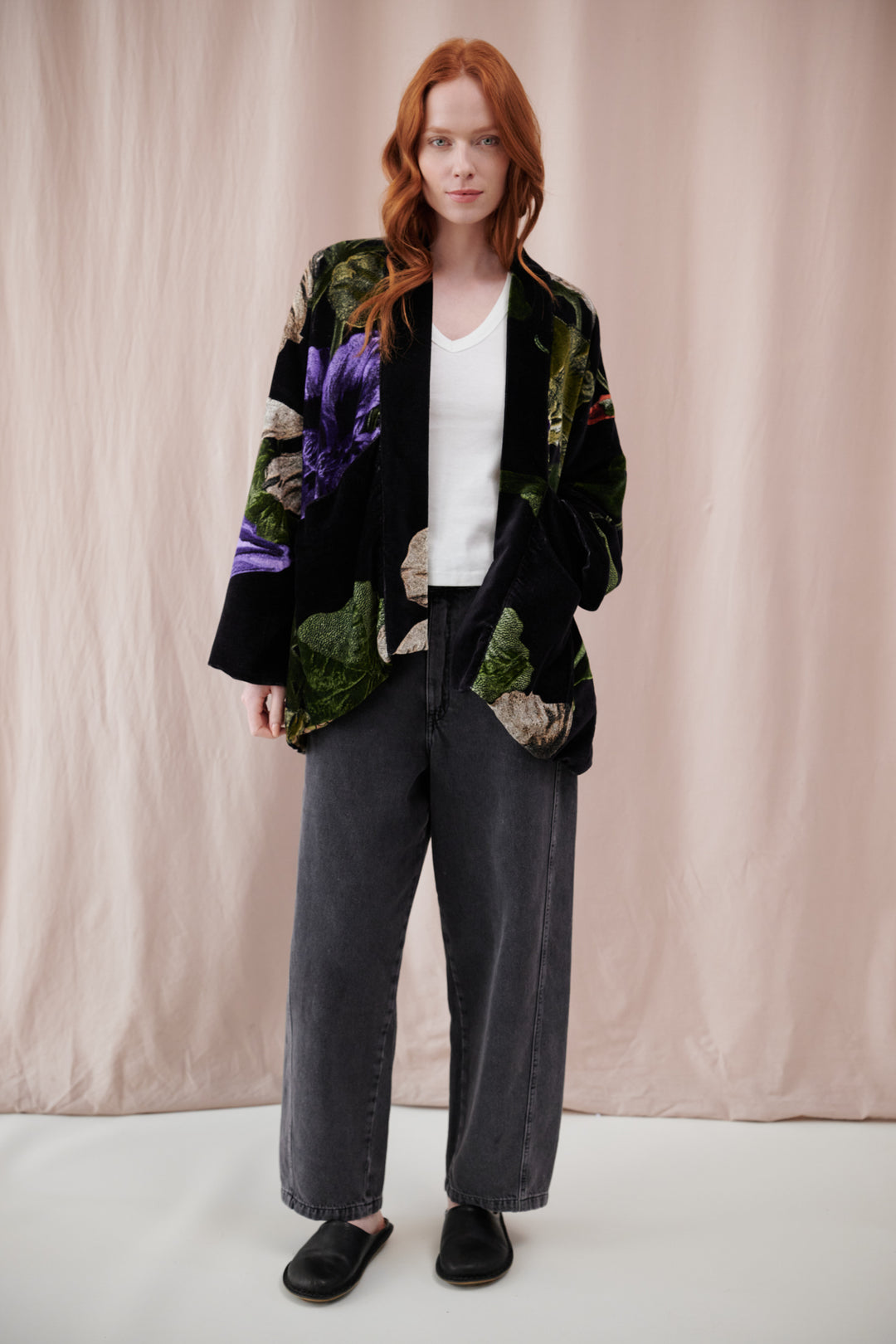 Nasturtium Black Velvet Pocket Jacket - One Hundred Stars