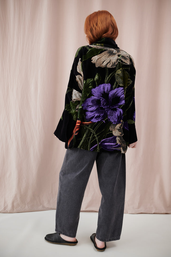 Nasturtium Black Velvet Pocket Jacket - One Hundred Stars