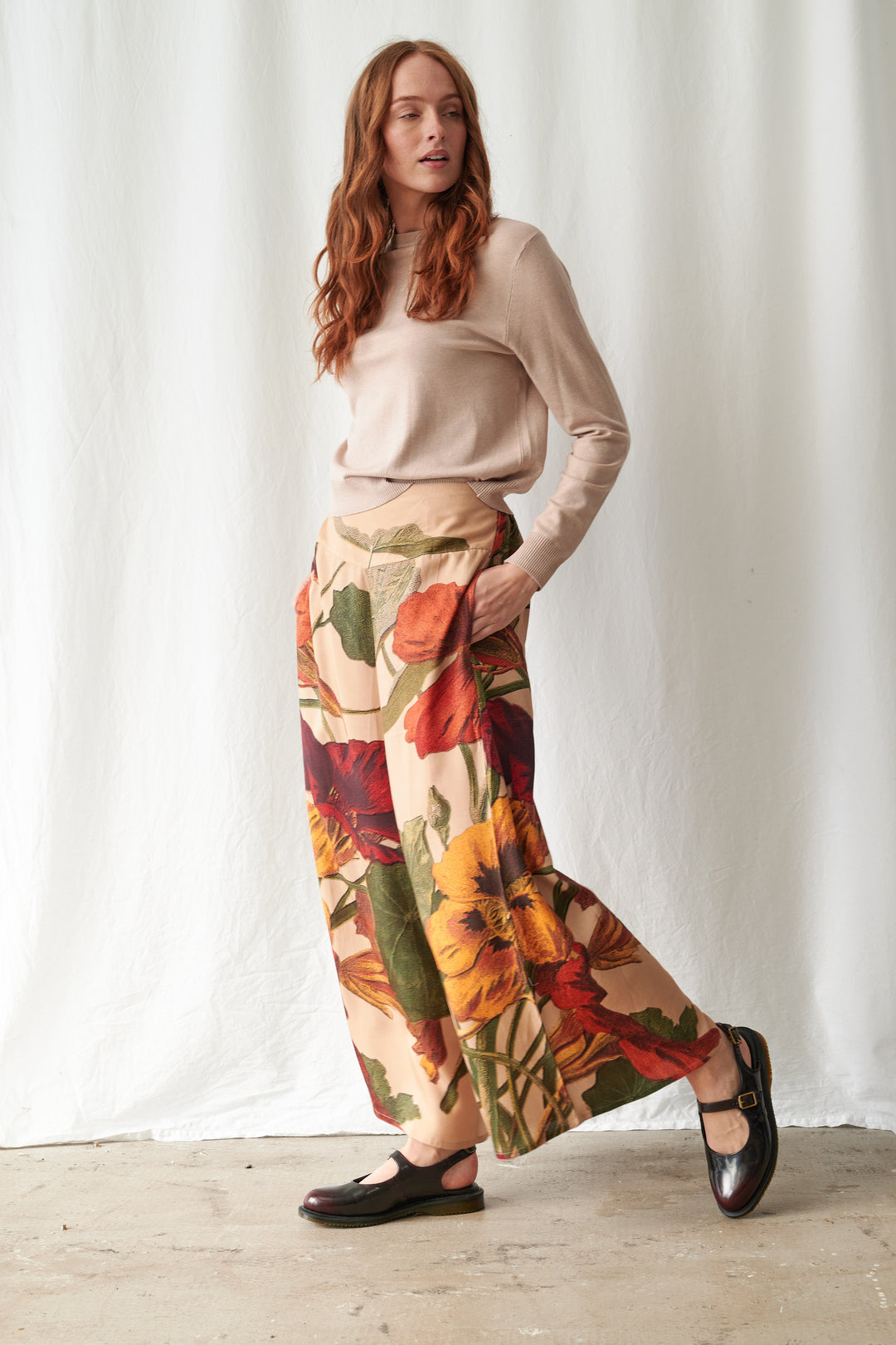 Nasturtium Fawn Palazzo Pants - One Hundred Stars