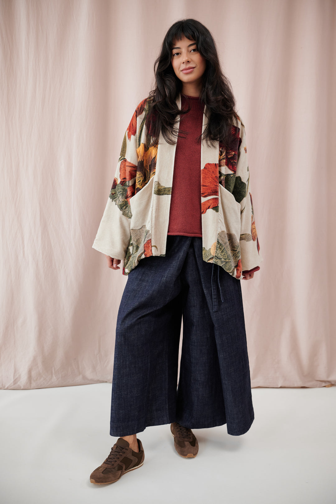 Nasturtium Fawn Velvet Pocket Jacket - One Hundred Stars