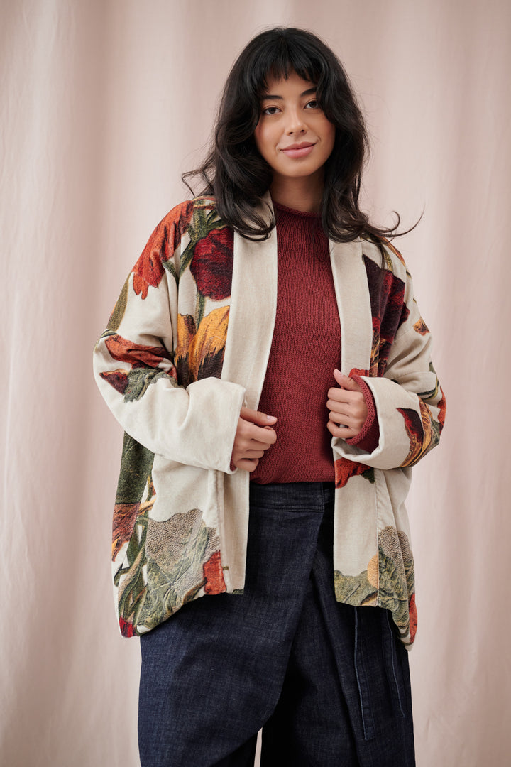 Nasturtium Fawn Velvet Pocket Jacket - One Hundred Stars