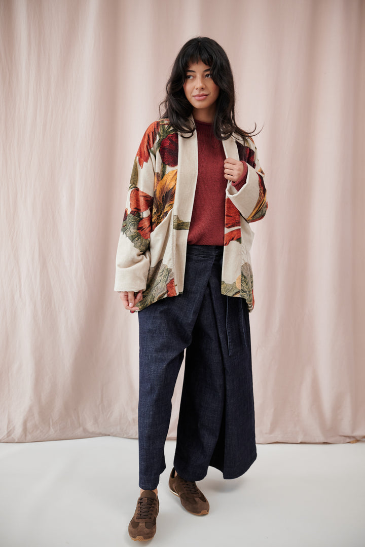 Nasturtium Fawn Velvet Pocket Jacket - One Hundred Stars