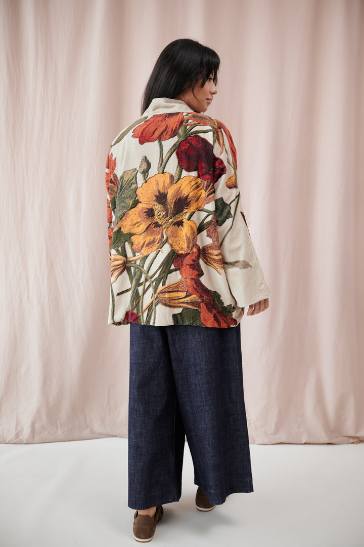 Nasturtium Fawn Velvet Pocket Jacket - One Hundred Stars