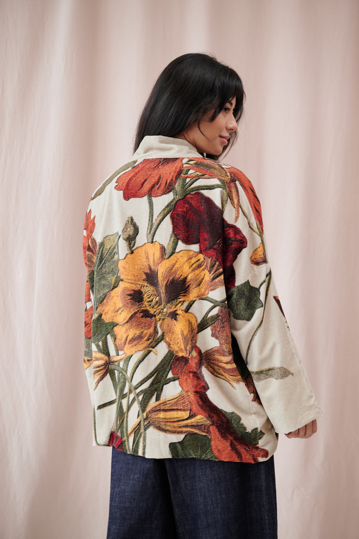 Nasturtium Fawn Velvet Pocket Jacket - One Hundred Stars