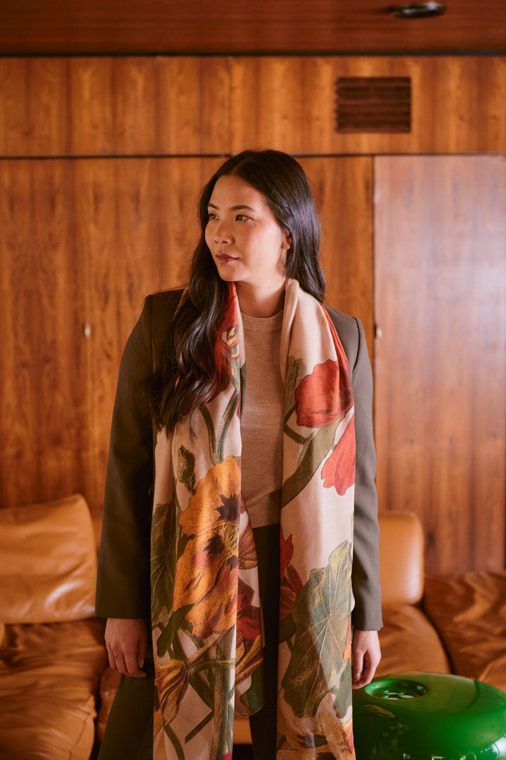 Nasturtium Fawn Scarf - One Hundred Stars