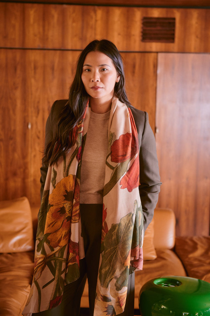 Nasturtium Fawn Scarf - One Hundred Stars