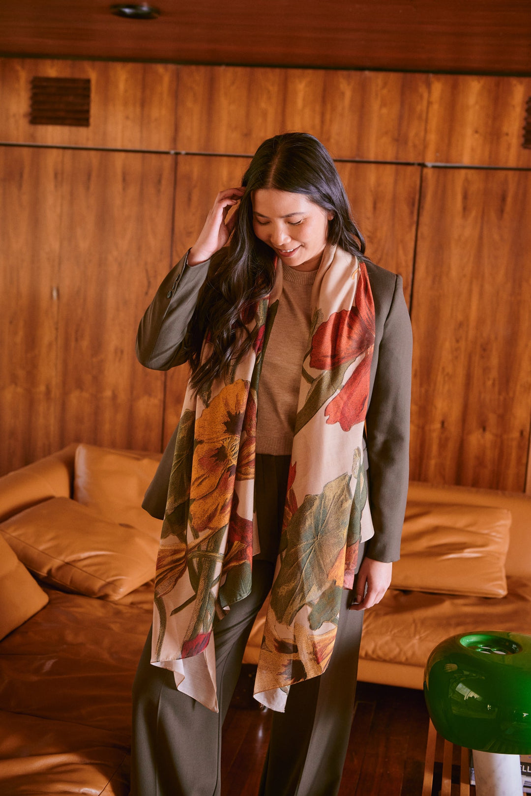 Nasturtium Fawn Scarf - One Hundred Stars
