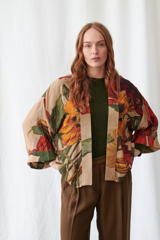 Nasturtium Fawn Kimono