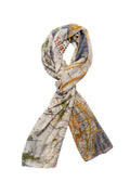New York City Grey Map Scarf