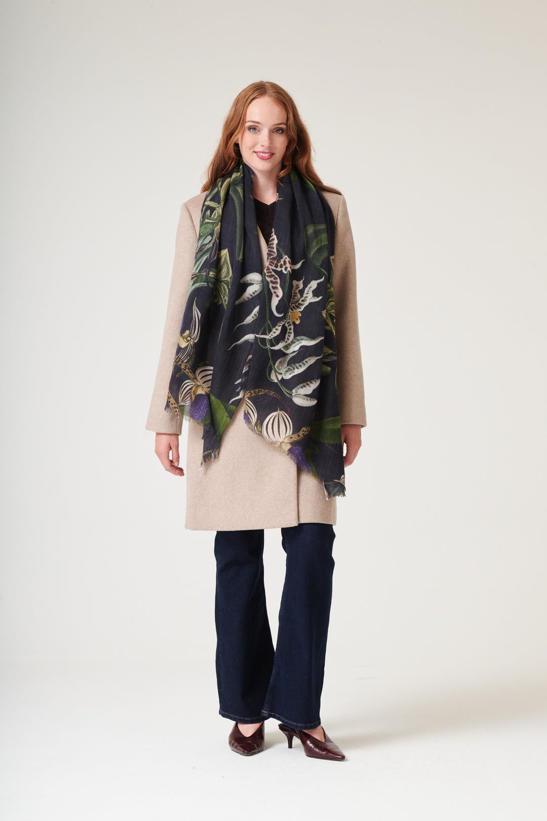 Orchid Black Scarf - One Hundred Stars