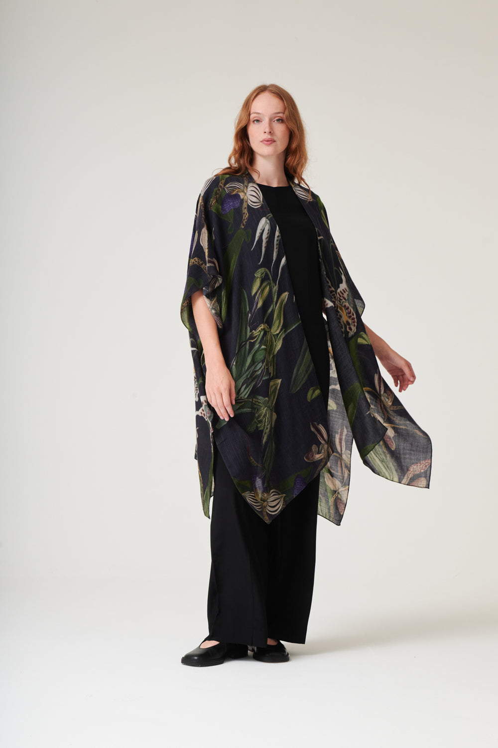 Orchid Black Wool Throwover - One Hundred Stars