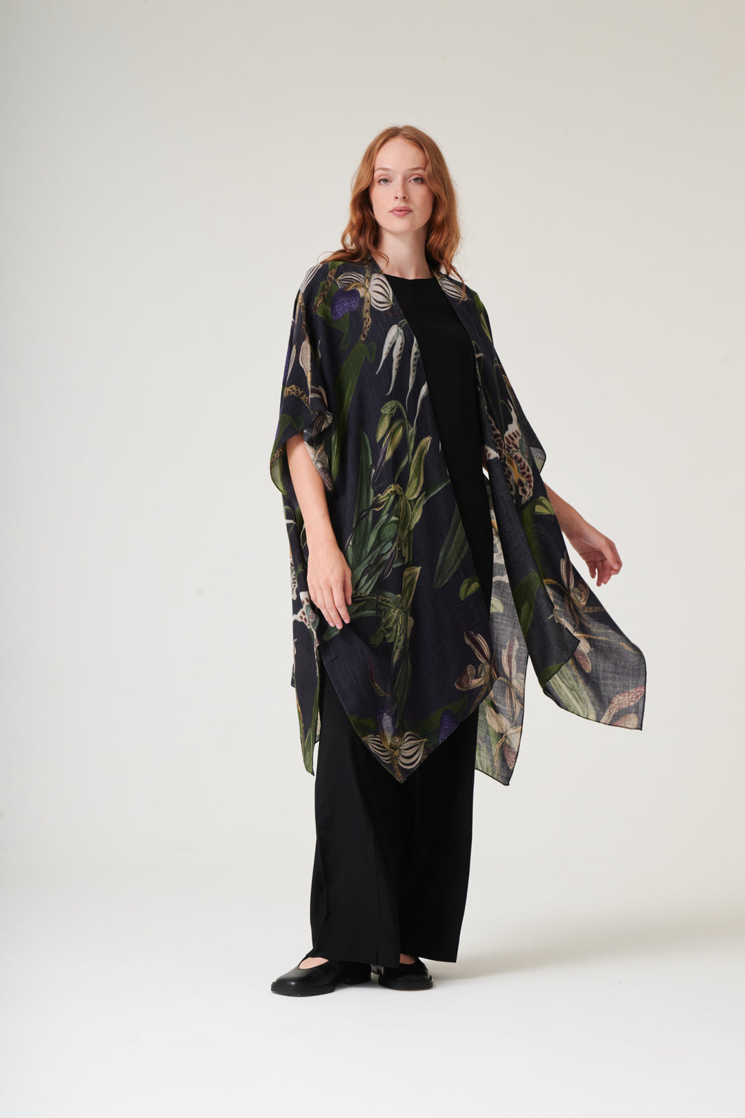Orchid Black Wool Throwover - One Hundred Stars