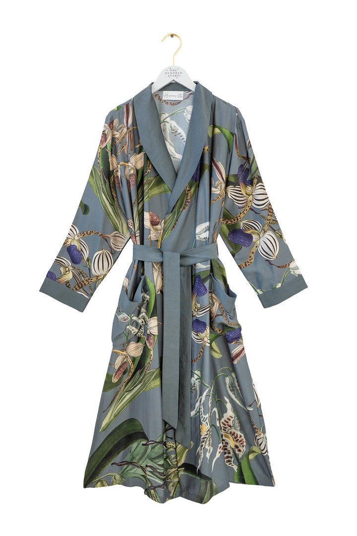 Orchid Grey Gown - One Hundred Stars