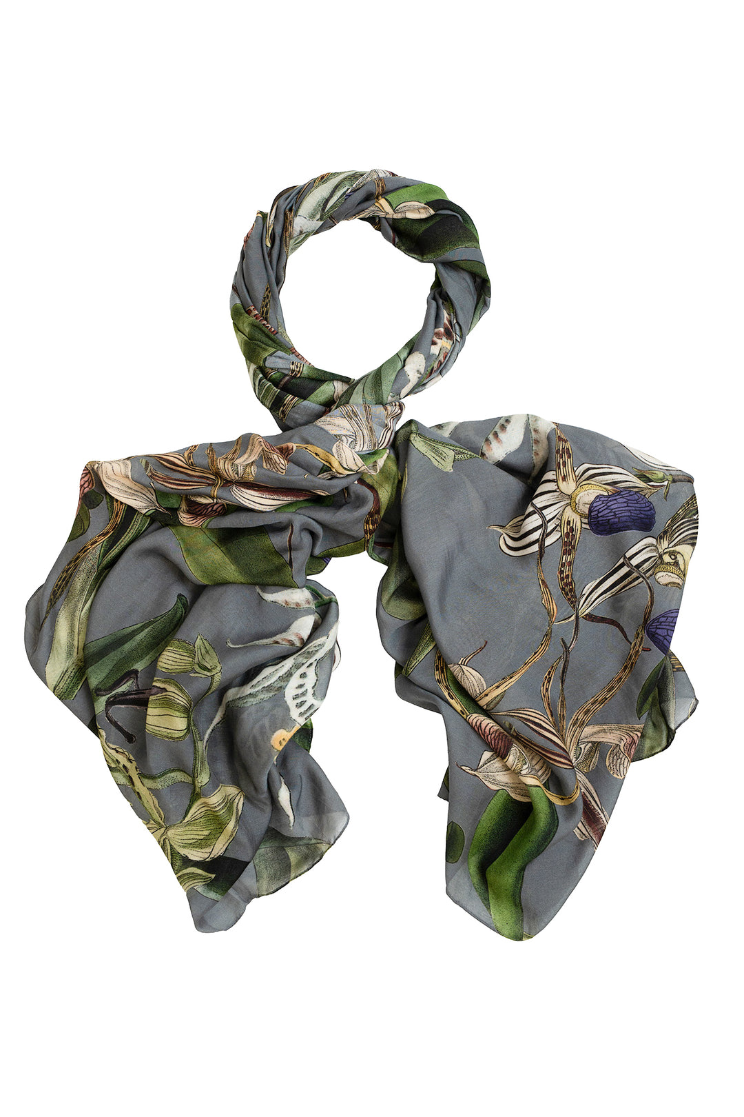 Orchid Grey Scarf - One Hundred Stars