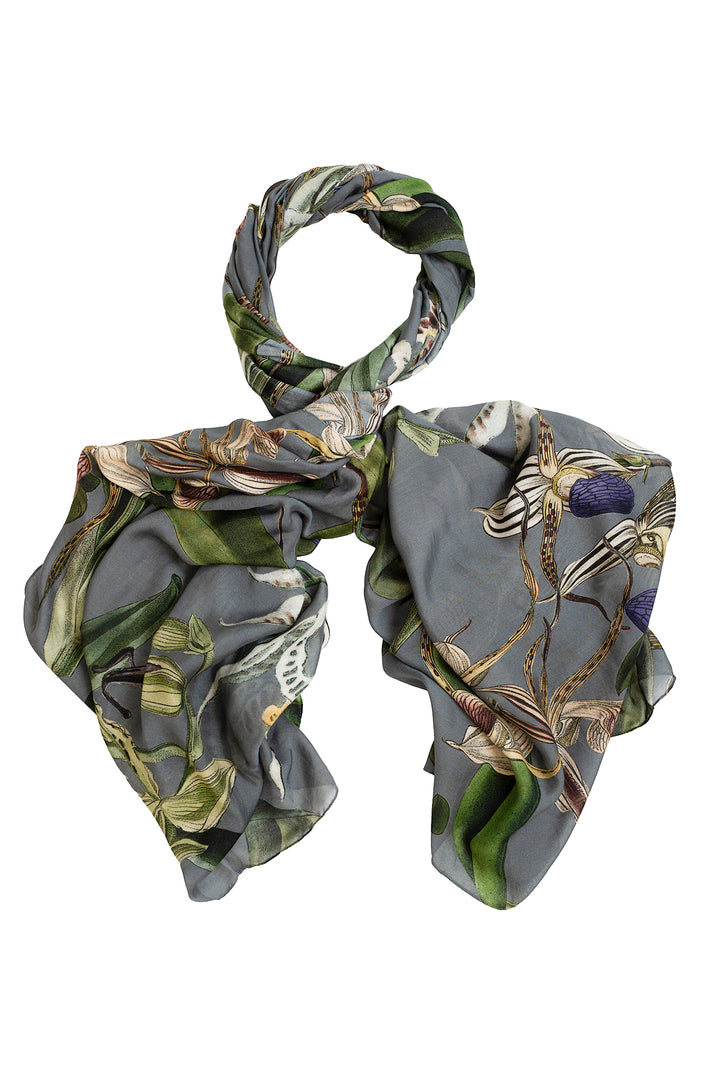 Orchid Grey Scarf - One Hundred Stars