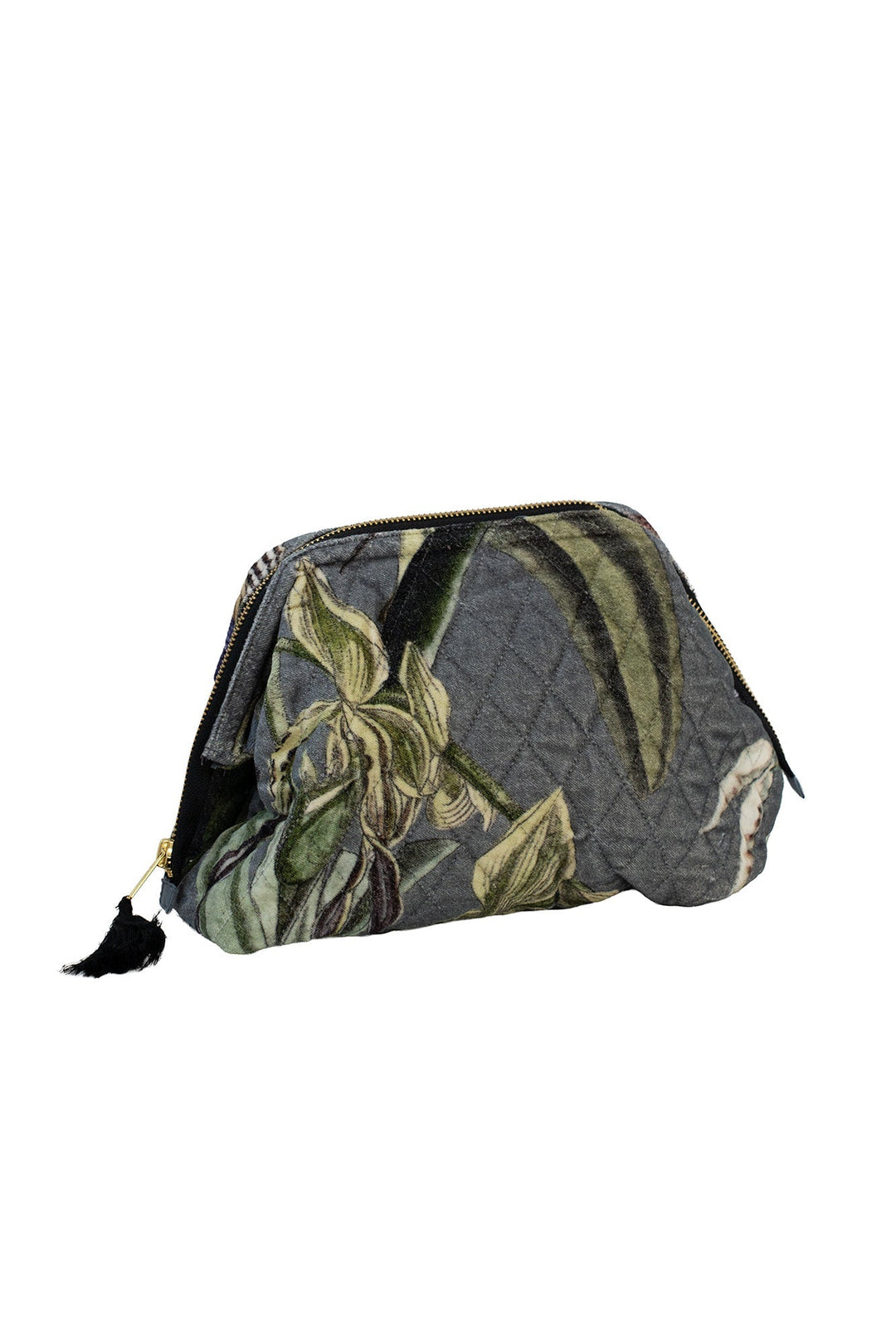 Orchid Grey Velvet Pouch - One Hundred Stars