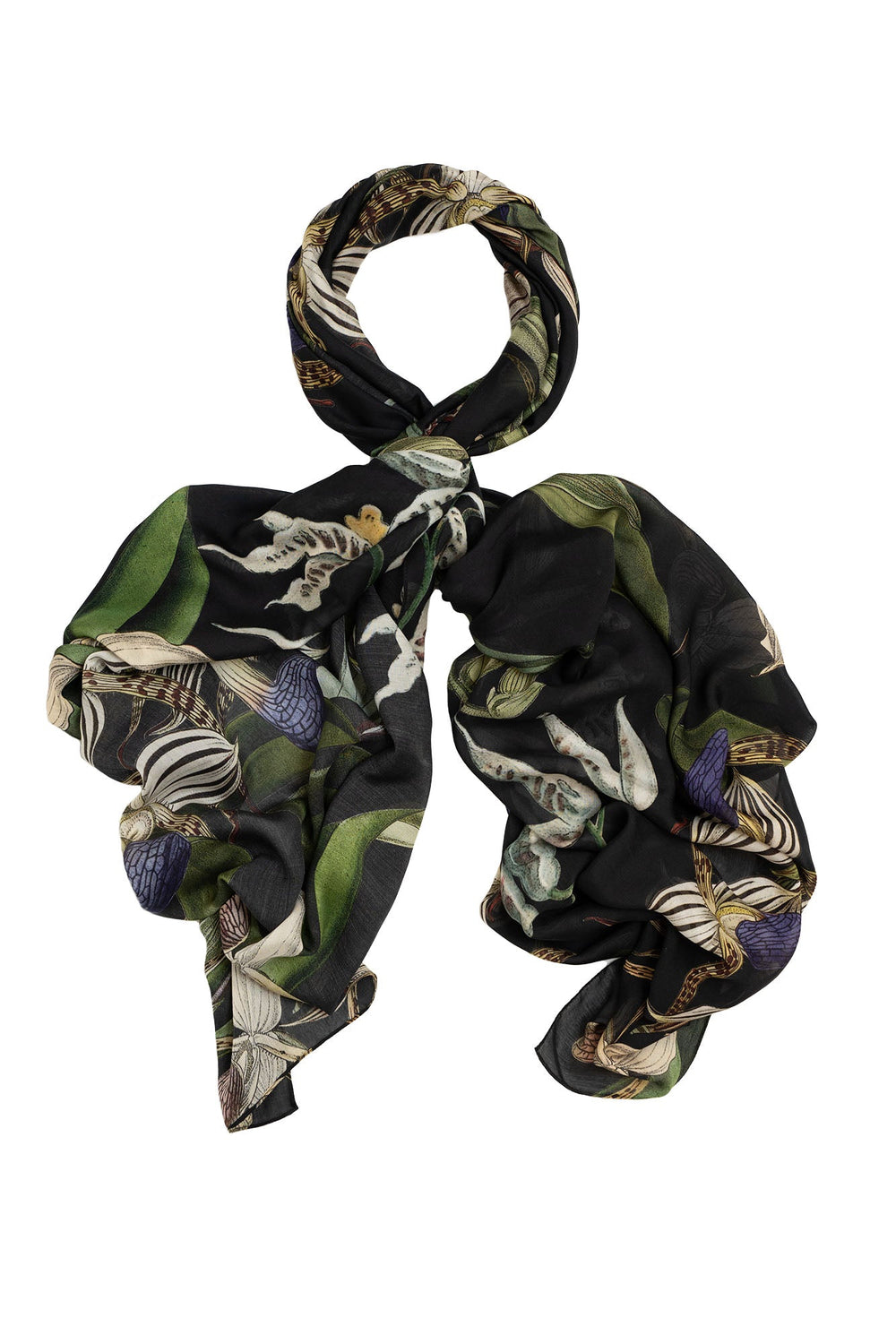 Orchid Black Scarf - One Hundred Stars
