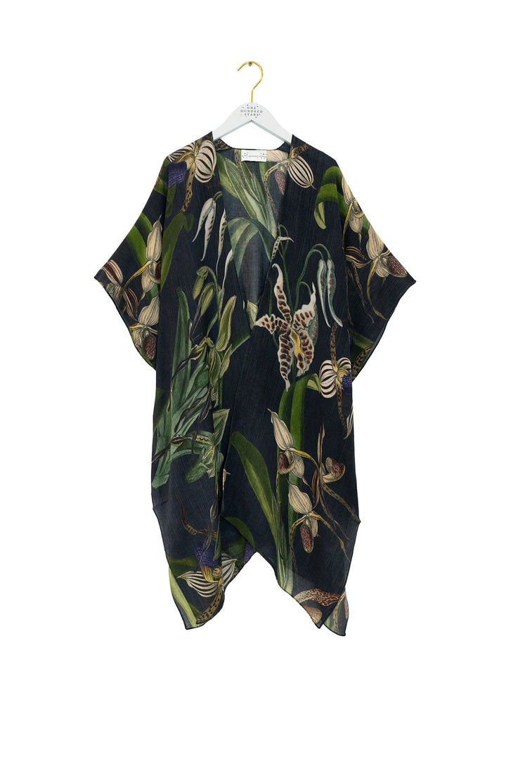 Orchid Black Wool Throwover - One Hundred Stars