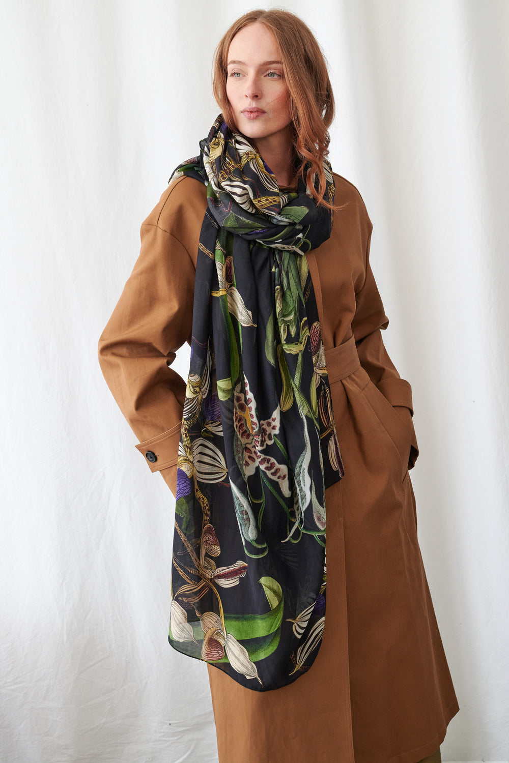 Orchid Black Scarf - One Hundred Stars
