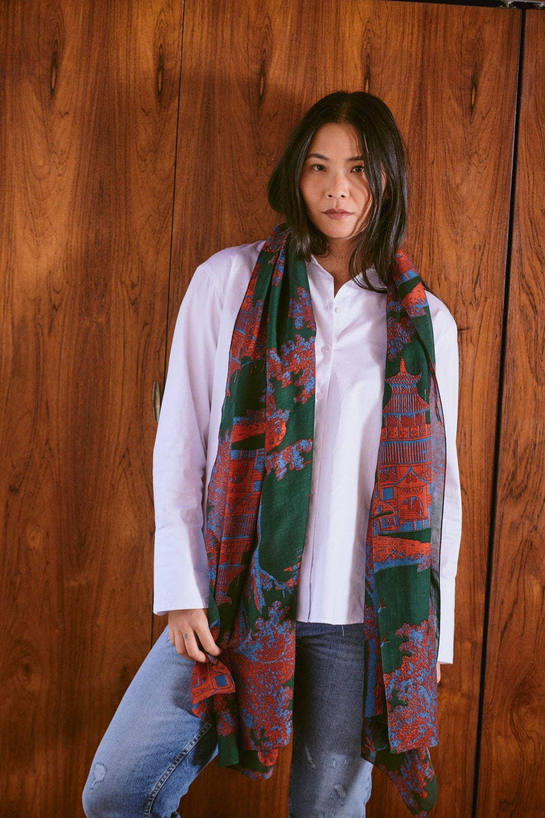 Pagoda Forest Scarf - One Hundred Stars