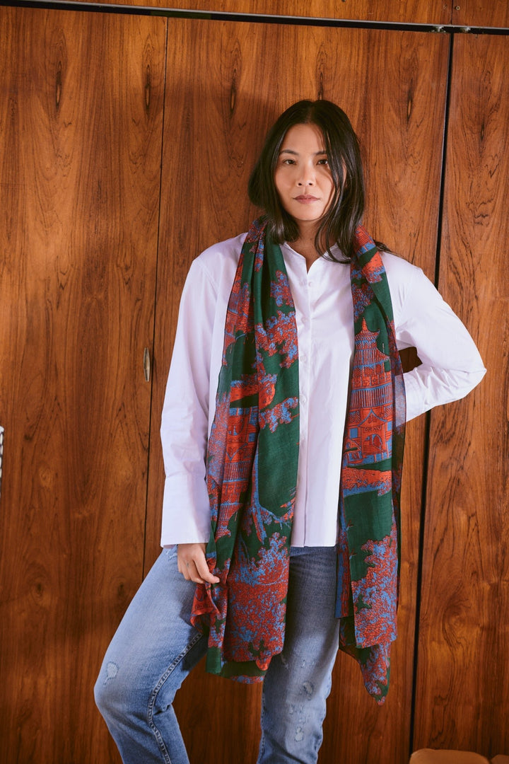 Pagoda Forest Scarf - One Hundred Stars
