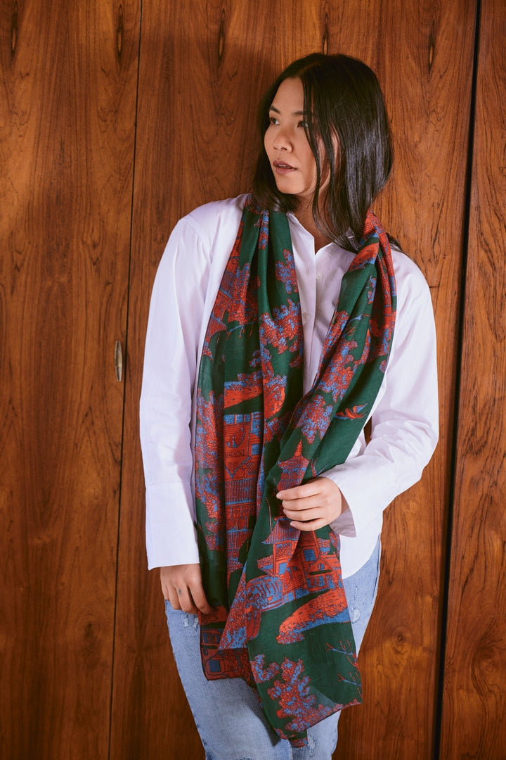 Pagoda Forest Scarf - One Hundred Stars