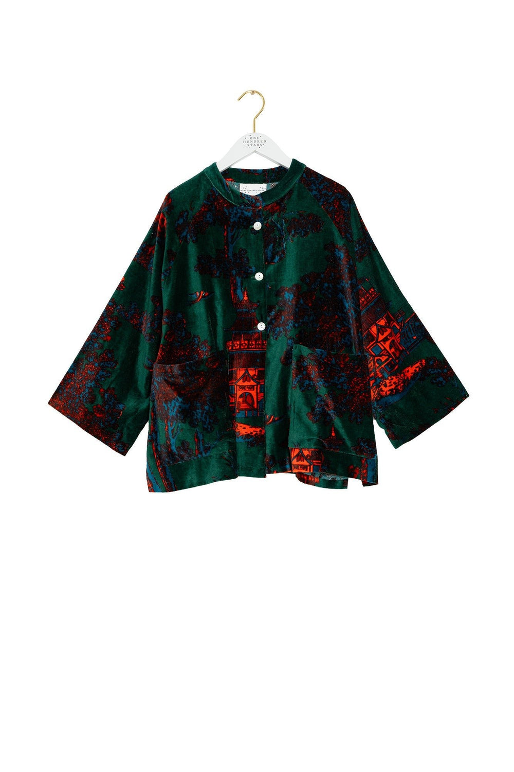 Pagoda Forest Velvet Jacket - One Hundred Stars