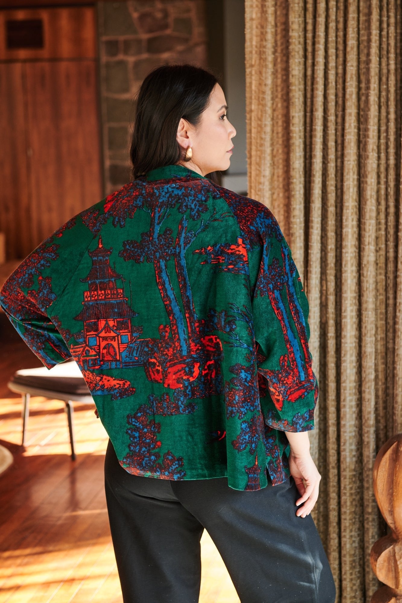 Pagoda Forest Velvet Jacket – One Hundred Stars