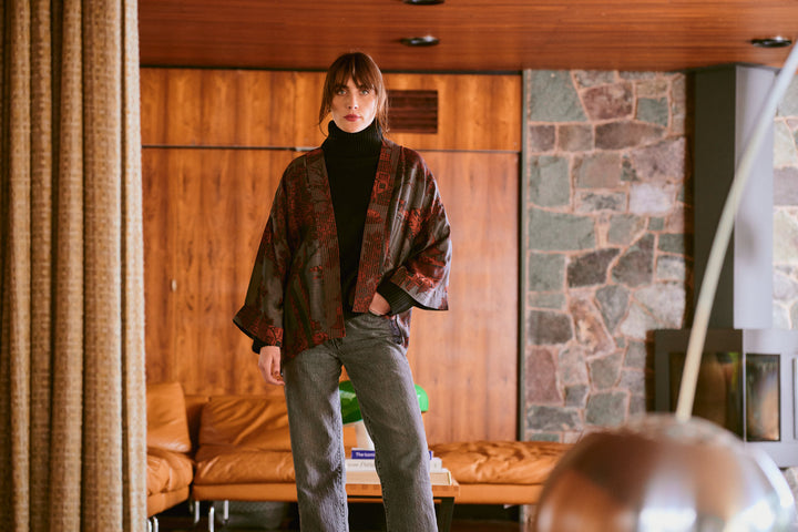 Pagoda Pewter Kimono