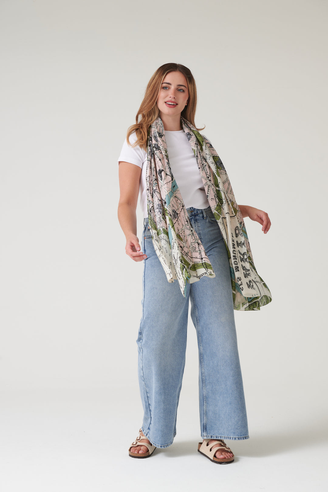 Paris Map Scarf - One Hundred Stars