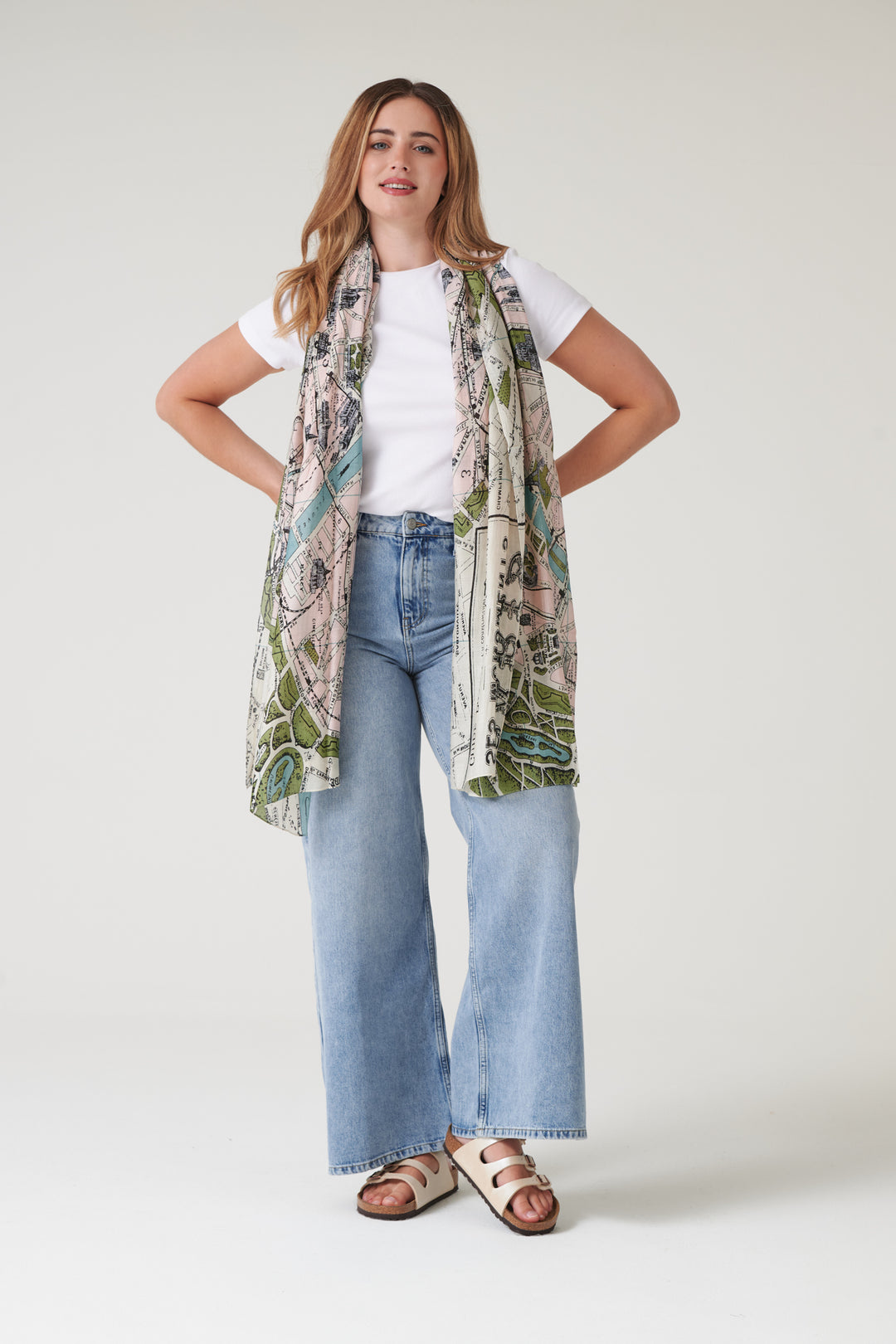 Paris Map Scarf - One Hundred Stars