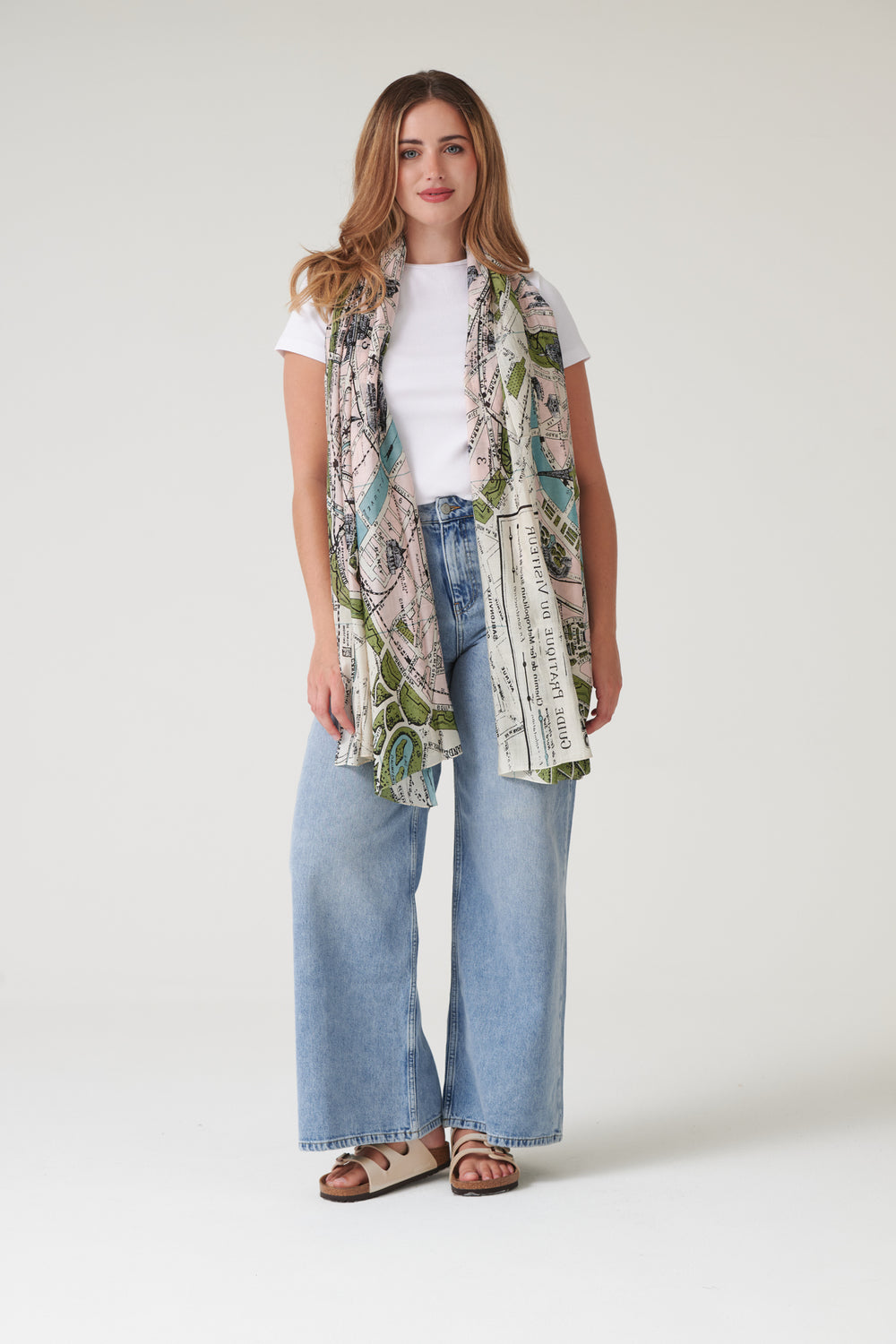 Paris Map Scarf - One Hundred Stars