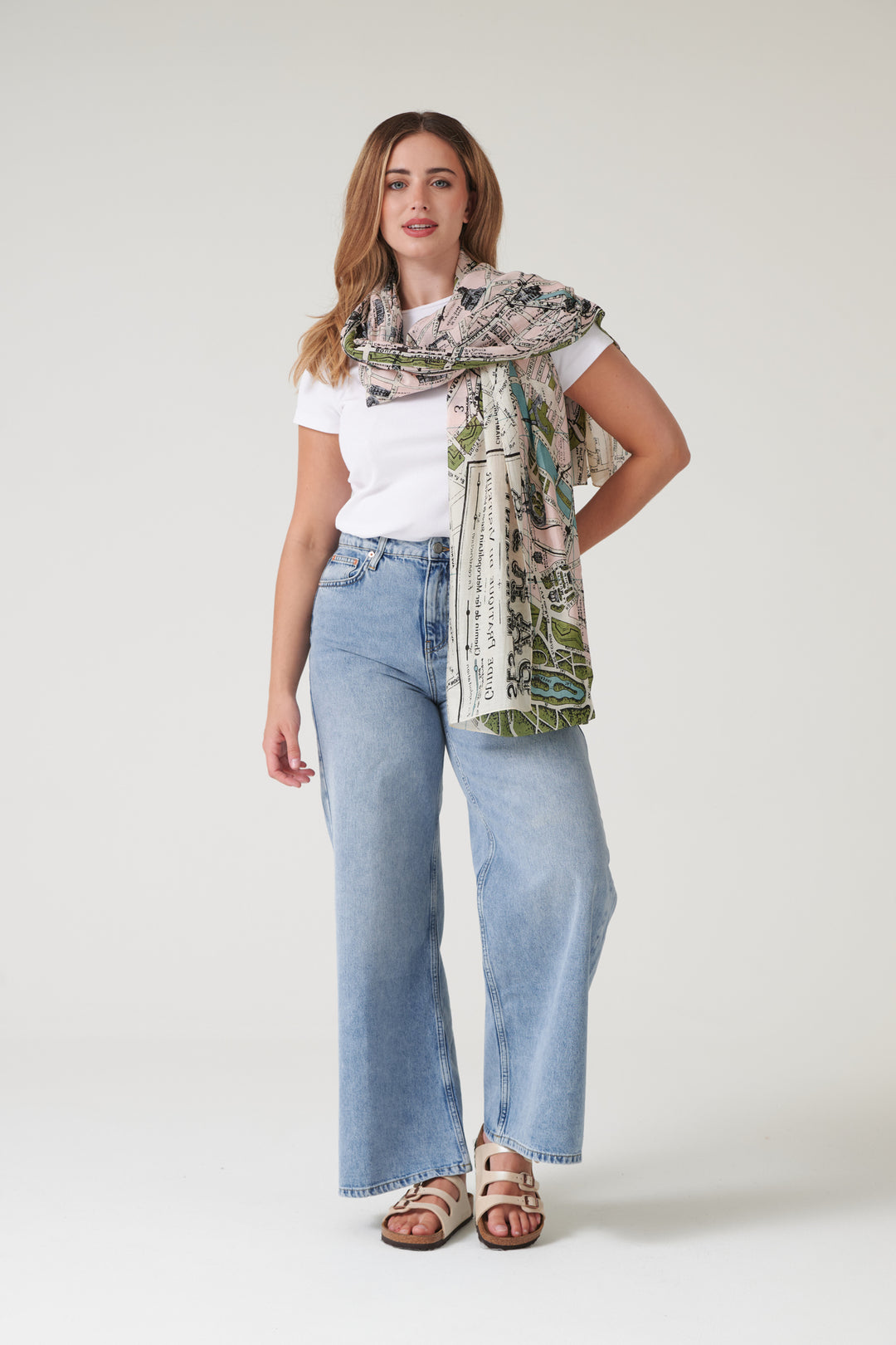 Paris Map Scarf - One Hundred Stars